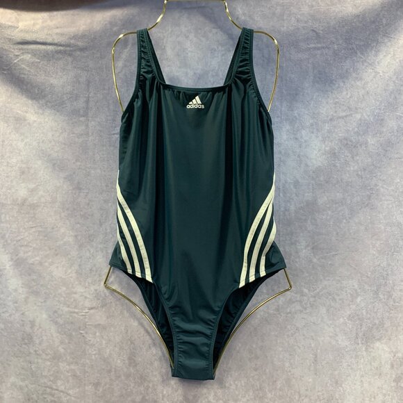 ADIDAS LEISURE 3-STRIPES SWIMSUIT - Picture 1 of 10